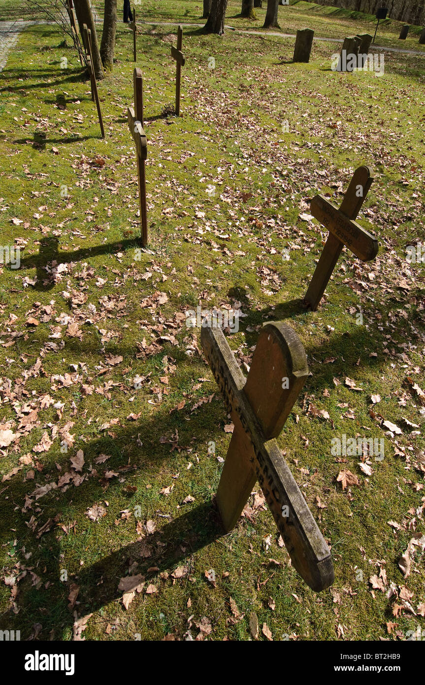 Cimetière de guerre russe près de Bergen Belsen Camp de concentration Banque D'Images