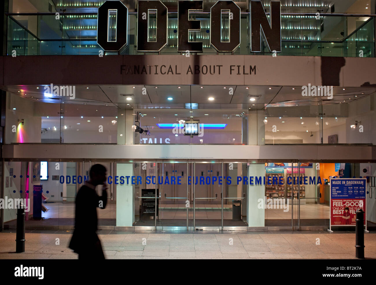Cinéma Odéon, Leicester Square, Londres Banque D'Images