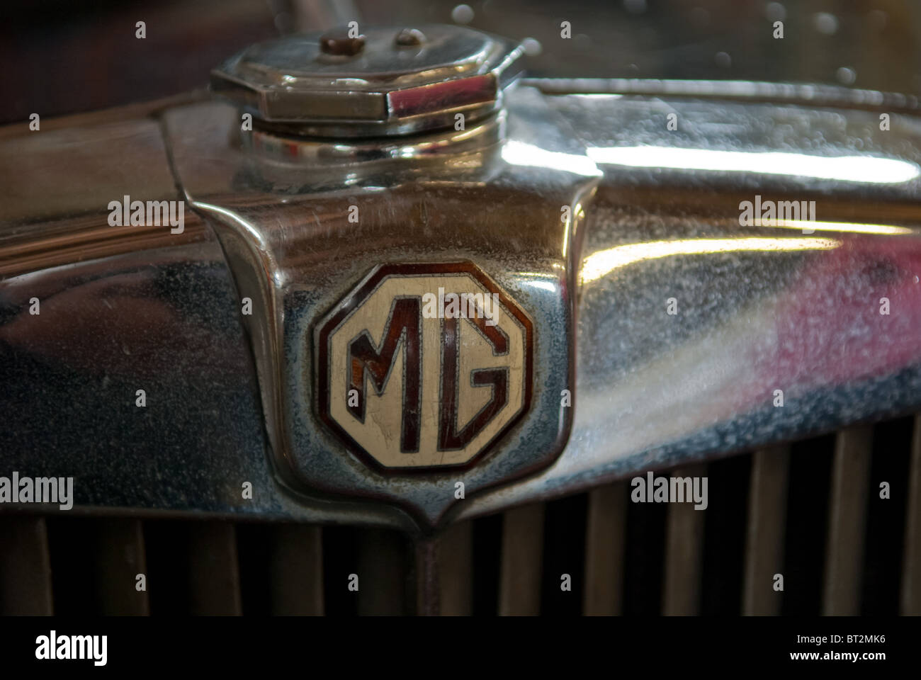 Vintage MG insigne de radiateur Banque D'Images