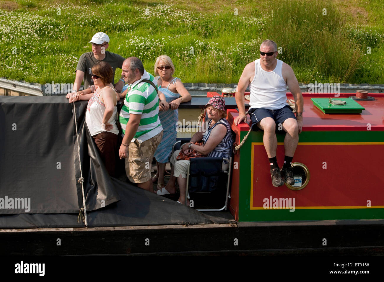 Un grand classique est la famille et les amis dans le cadre de l'historique bateau étroit Braunston et Canal Rally . DAVID MANSELL Banque D'Images