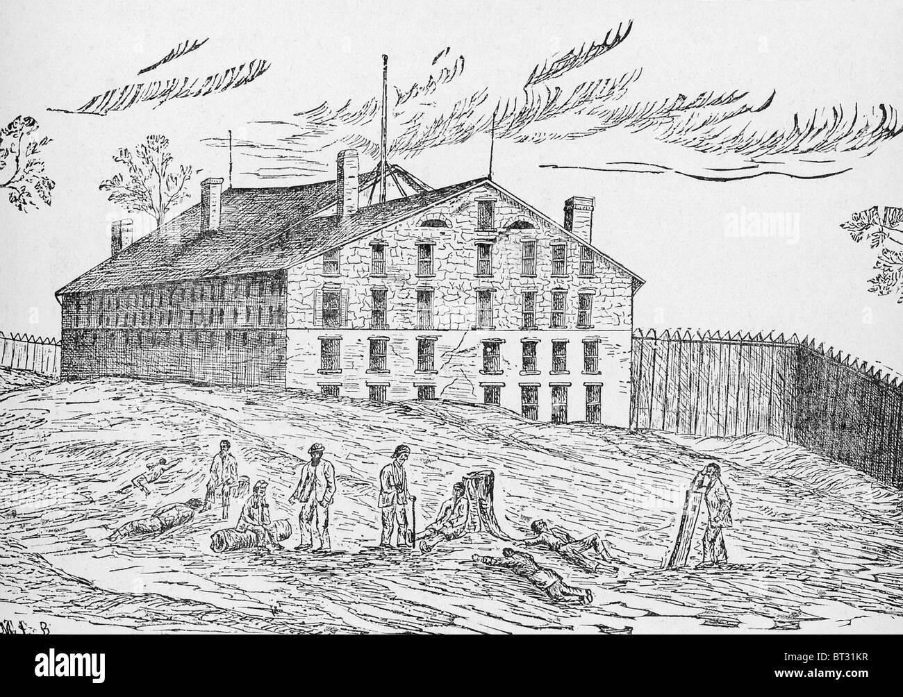 Libby Prison, qui a été construit en 1845-1852 Richmond, en Virginie, a été utilisé par les Confédérés durant la guerre civile américaine. Banque D'Images