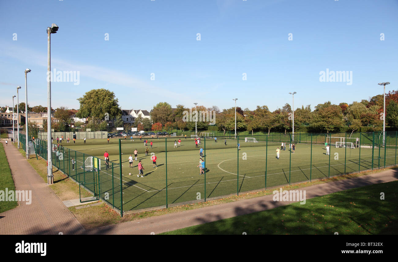 Terrains de sport à la Forest Recreation Ground, Nottingham, Angleterre, Royaume-Uni Banque D'Images
