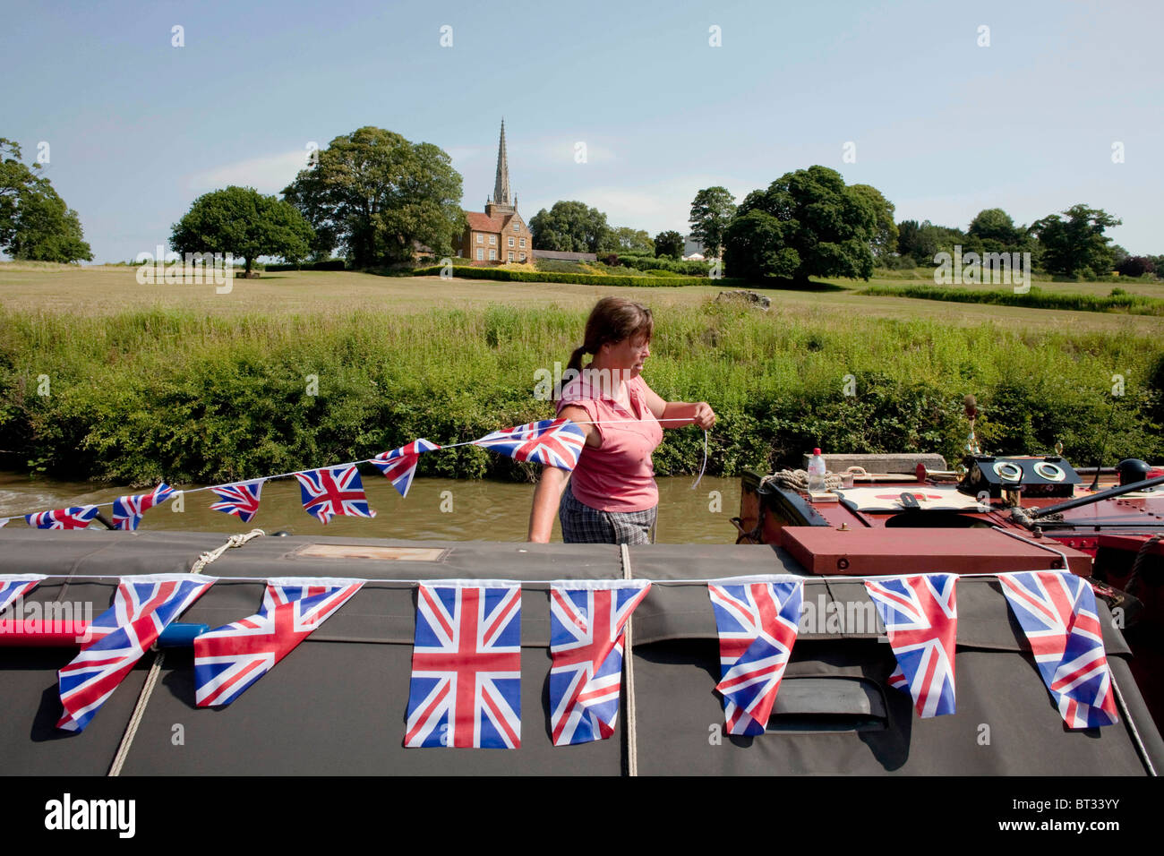 Narrowboats recueillir au cœur de l'UK canal system à Braunston pour le bateau étroit canal historique et Rallye. DAVID MANSELL Banque D'Images