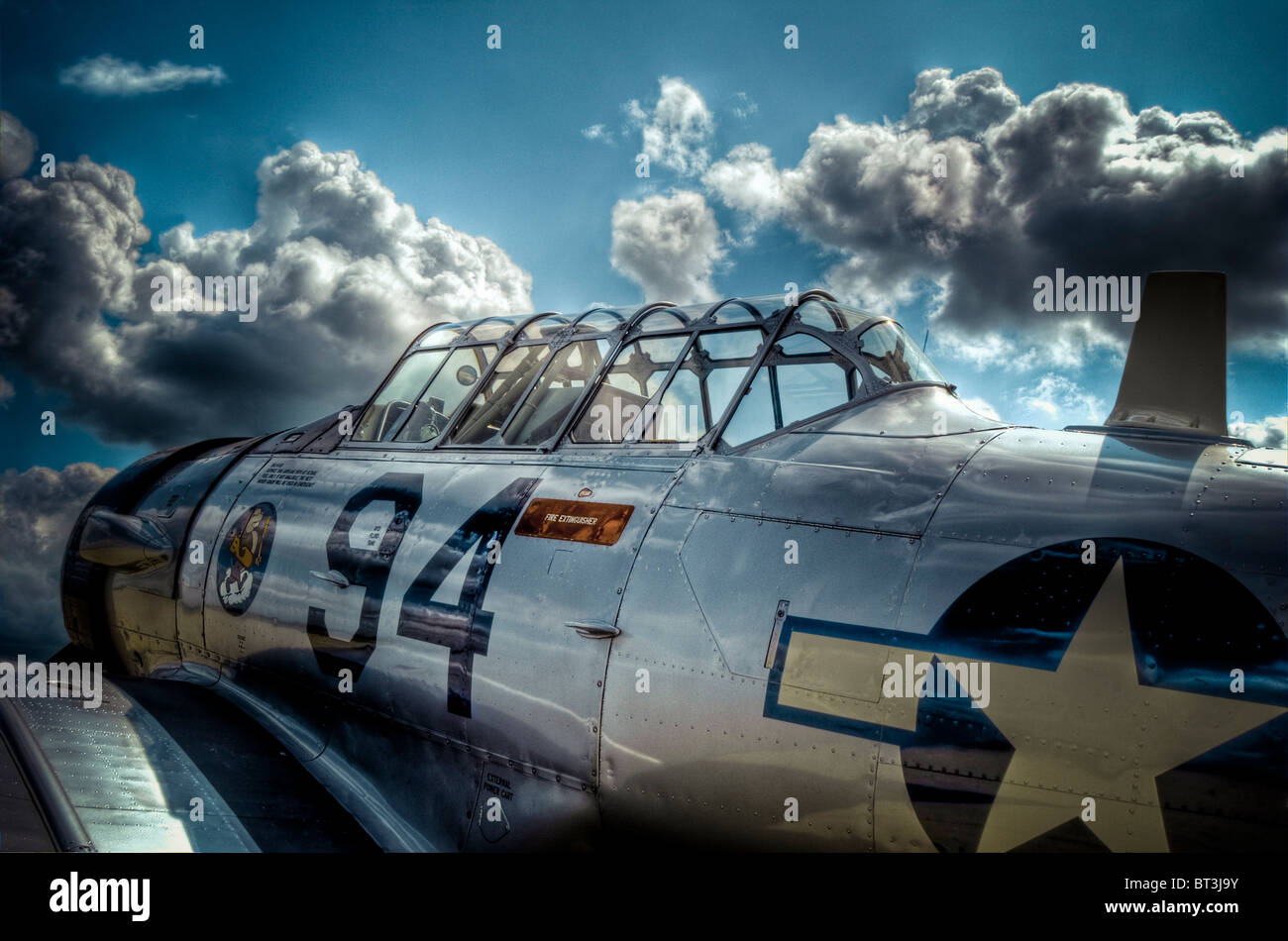 Nombre d'avion Texan AT-6 94 Banque D'Images