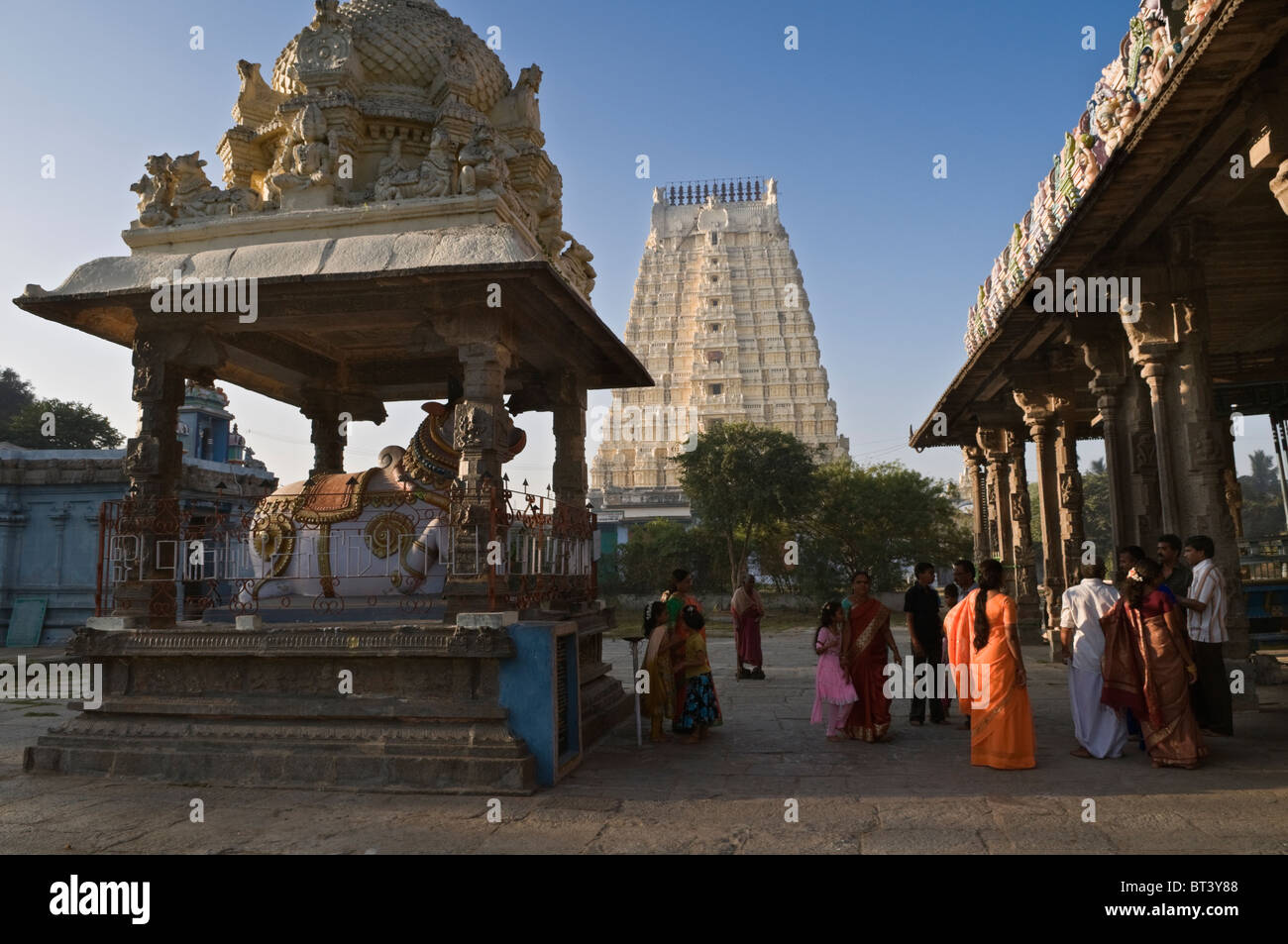 Temple Ekambareshwara Tamil Nadu Inde Kanchipuram Banque D'Images