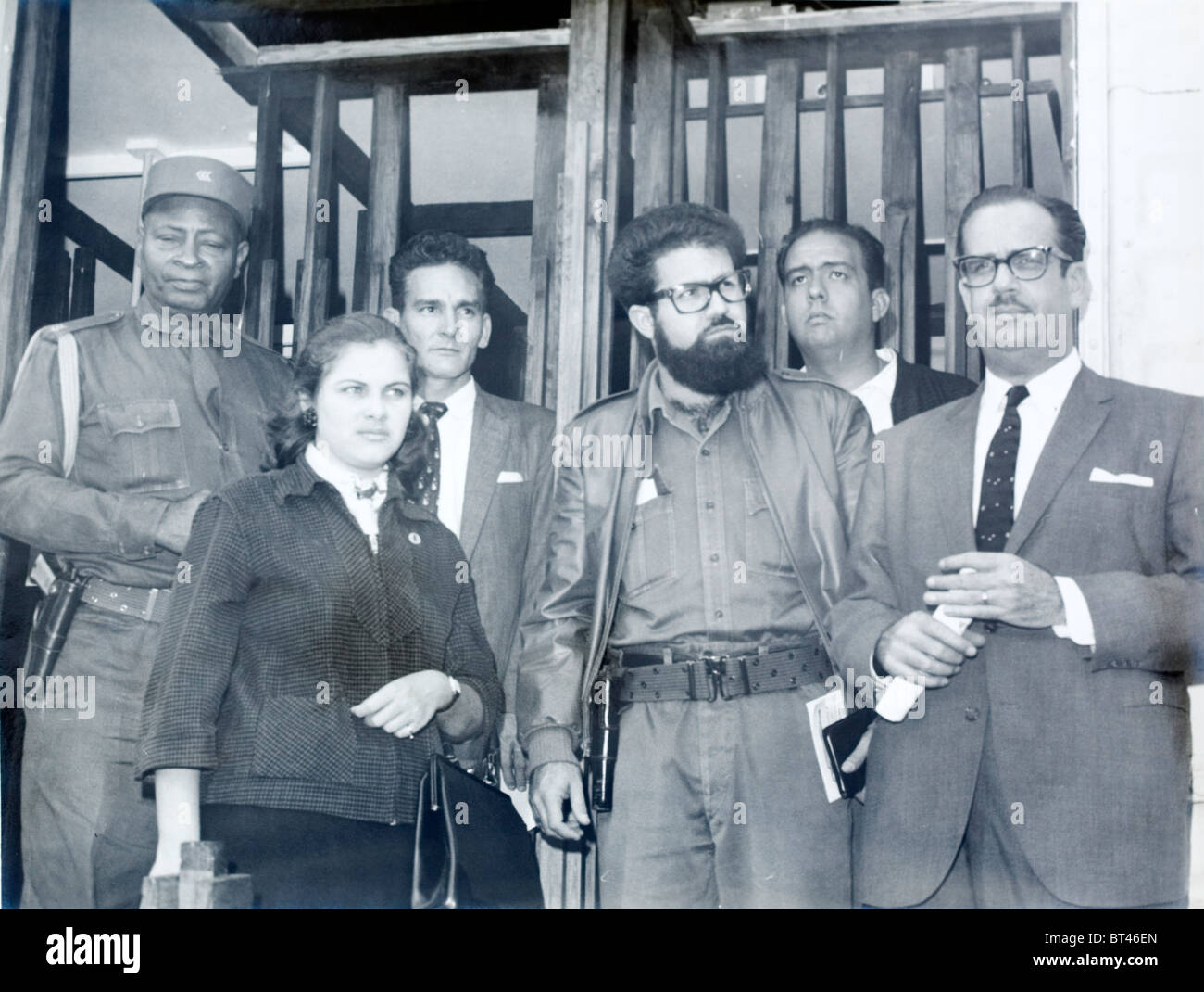 Les alliés de Fidel Castro dans le gouvernement provisoire avant Castro a pris le pouvoir dans la révolution cubaine. Banque D'Images