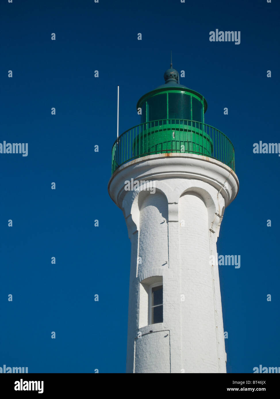 Le phare de Saint Valery-en-caux (Haute-Normandie) construire en 1872 et en 1914 modificated Banque D'Images