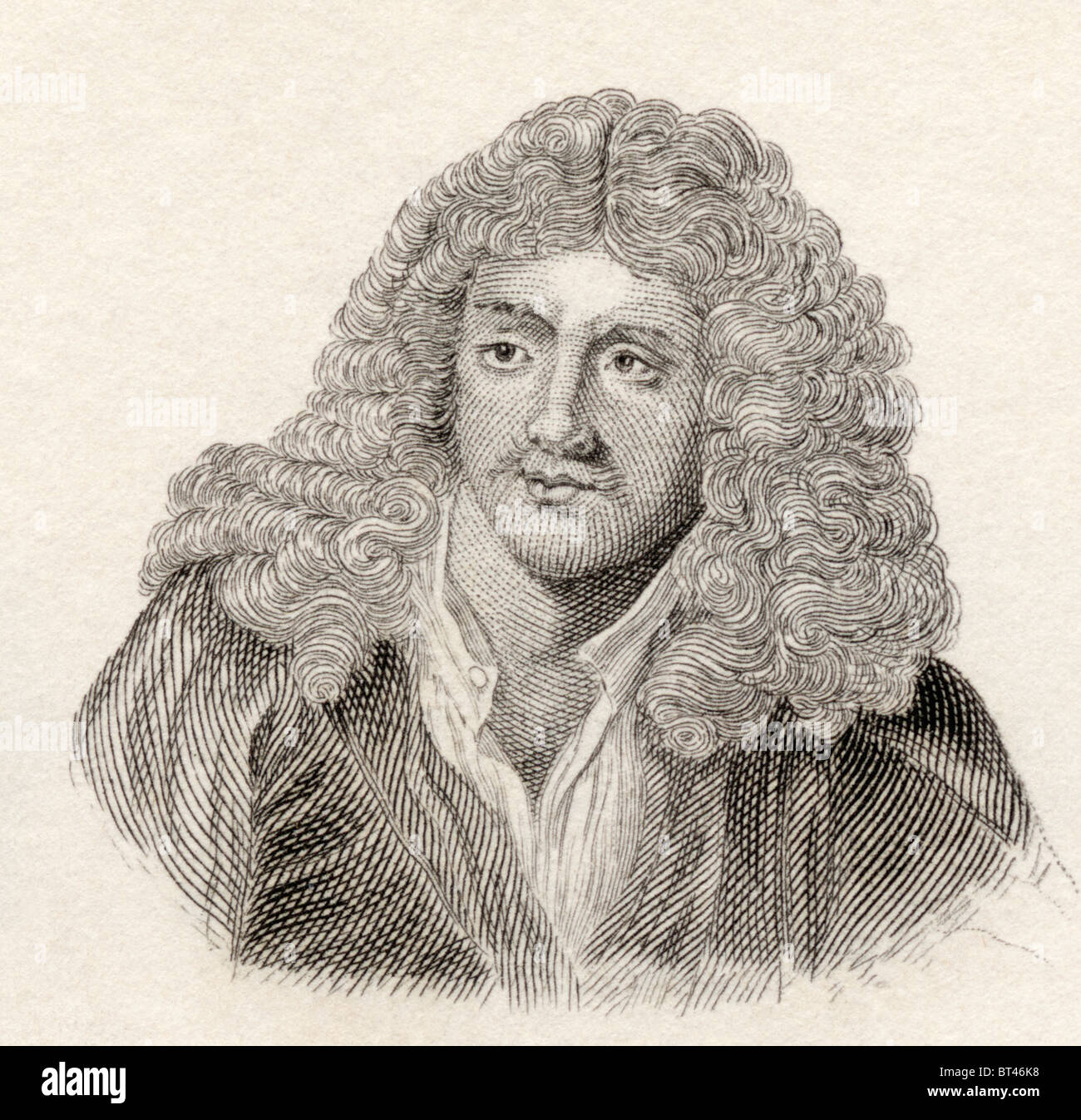 Jean-Baptiste Poquelin, surtout connu comme Molière, 1622 à 1673. Dramaturge et acteur comique français. Banque D'Images