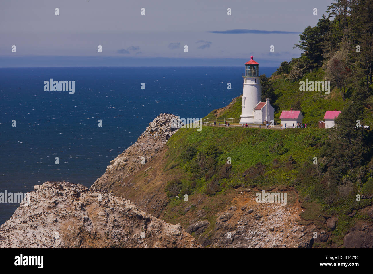 Tête HECETA, Oregon, USA - phare Heceta Head sur la côte de l'Oregon. Banque D'Images