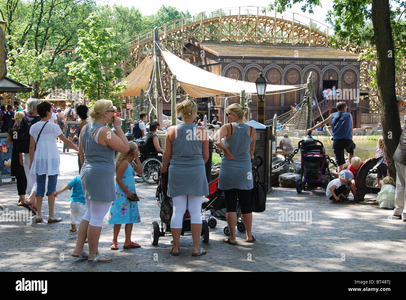 Les foules à thème d'Efteling Kaatsheuvel Pays-Bas Banque D'Images