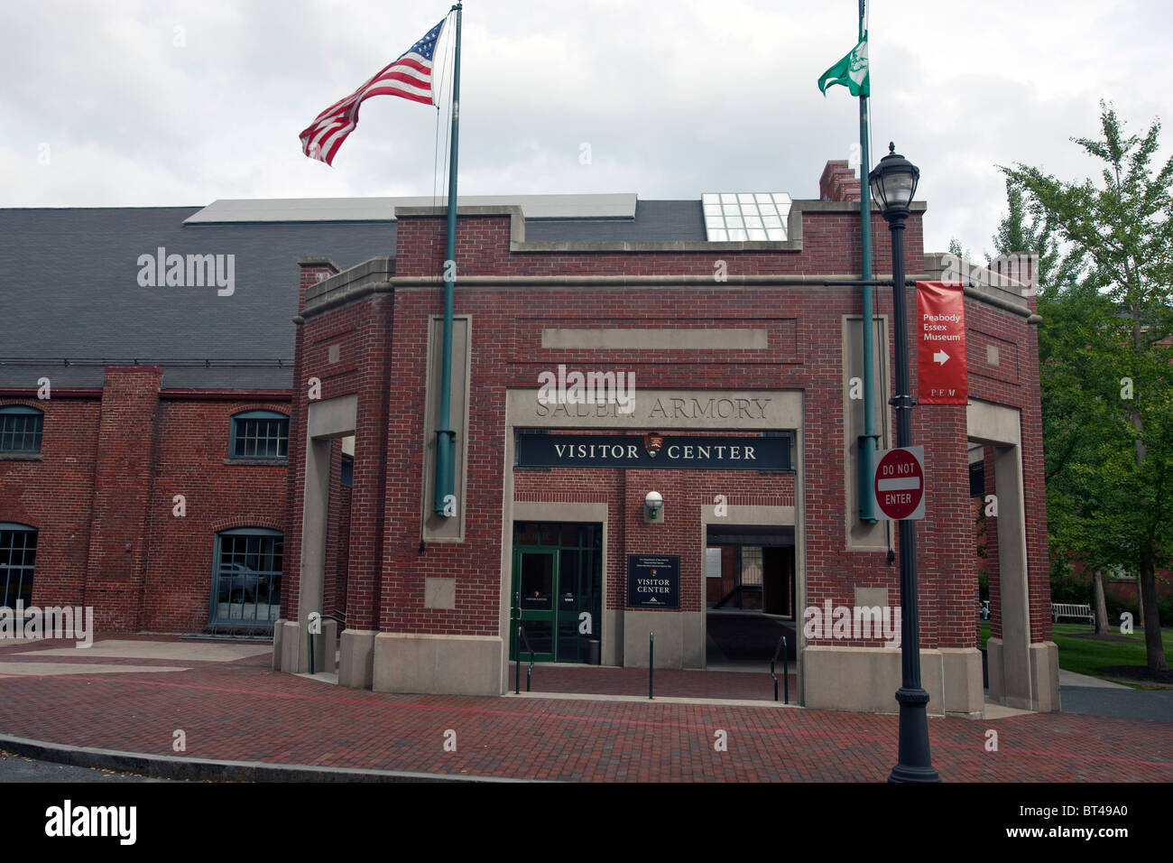 Salem Armory et centre de visiteurs, Lieu Historique National Maritime de Salem, Salem, Massachusetts, États-Unis d'Amérique Banque D'Images