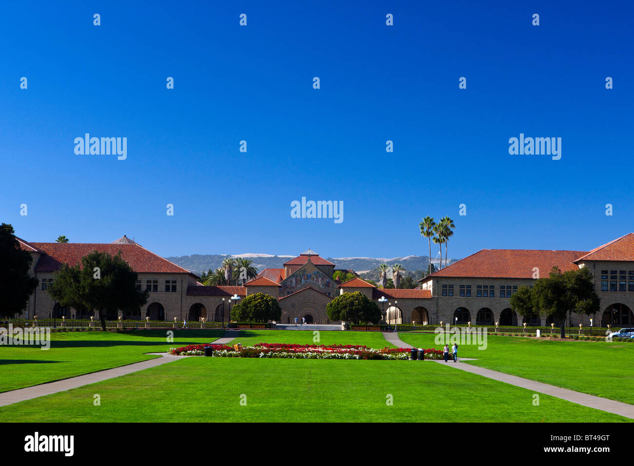 Quad principal, Université de Stanford, Stanford, Californie, États-Unis d'Amérique Banque D'Images Quad principal, Université de Stanford, Stanford, Californie, États-Unis d'Amérique Banque D'Images