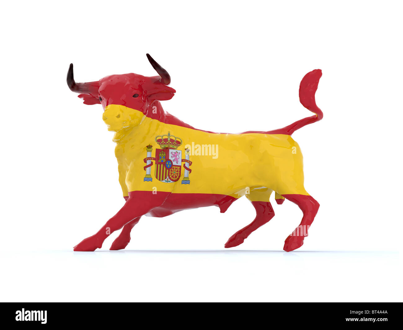Taureau Espagnol Drapeau 3d Illustration Photo Stock Alamy
