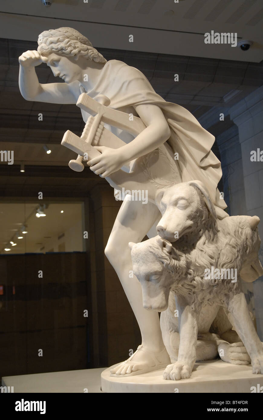 Orpheus et Cerberus sculpture, Boston Museum of Fine Arts Banque D'Images