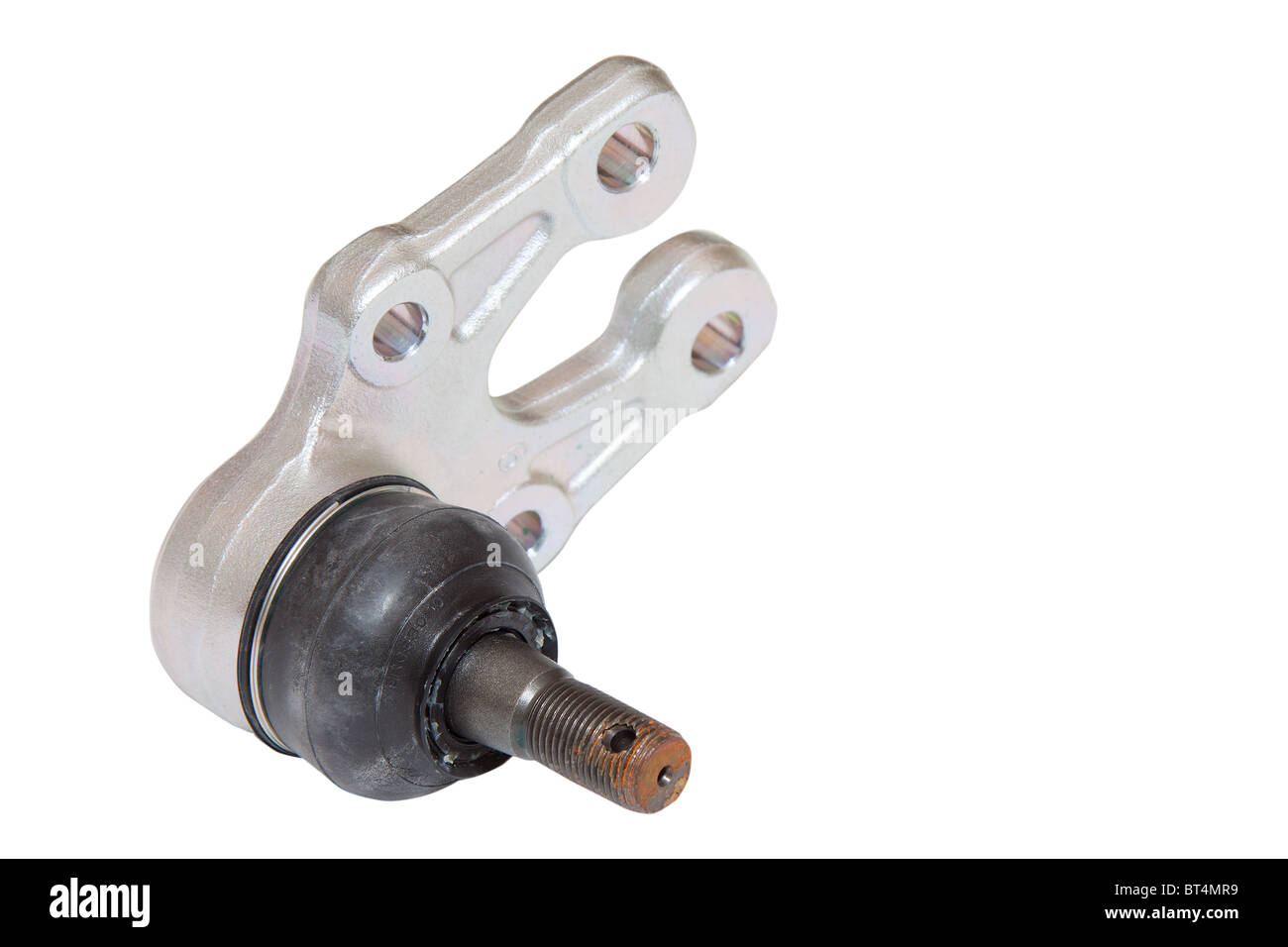 Voiture de découpe joint vis isolé sur fond blanc Banque D'Images