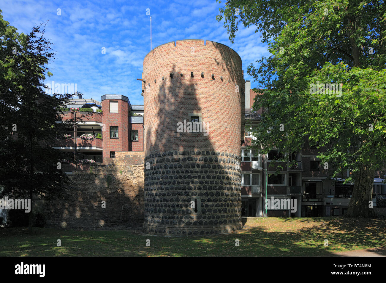 Dans Blutturm Stadtbefestigung, Neuss, Niederrhein, Nordrhein-Westfalen Banque D'Images