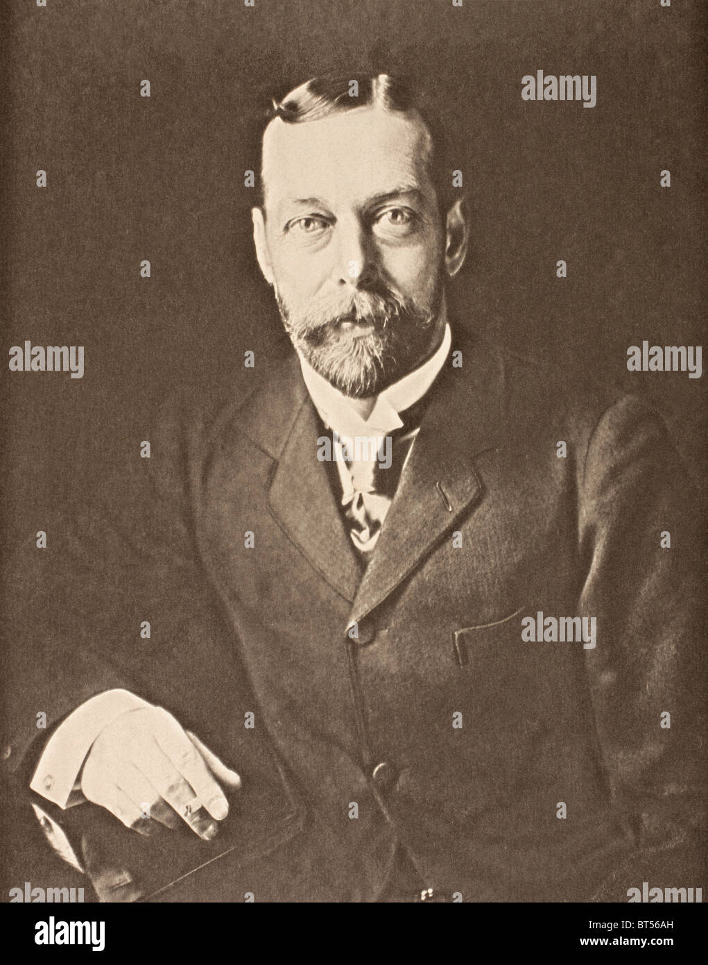 George V, George Frederick Ernest Albert, 1865 à 1936. Roi du Royaume-Uni et les Dominions britanniques, et l'empereur de l'Ind Banque D'Images