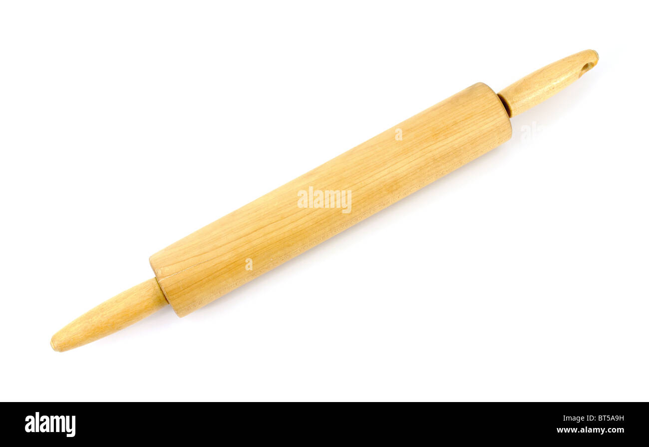 Vieux bois Rolling pin Banque D'Images