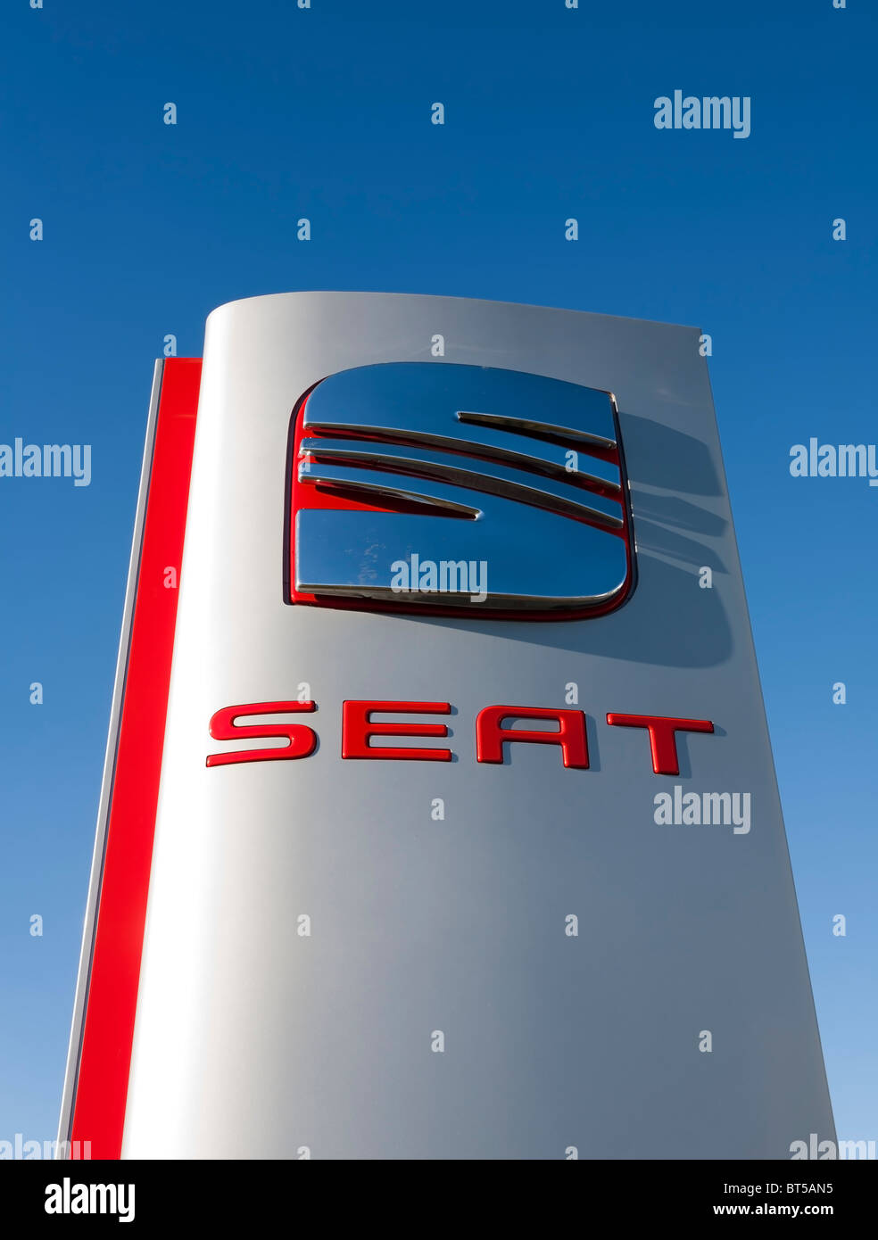 Enseigne de siège Banque D'Images