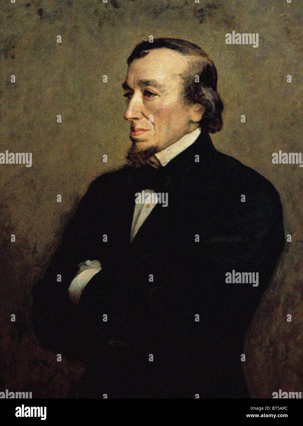 Benjamin Disraeli, comte de Beaconsfield, KG, PC, FRS, (21 décembre 1804 - 19 avril 1881) était un premier ministre britannique Banque D'Images