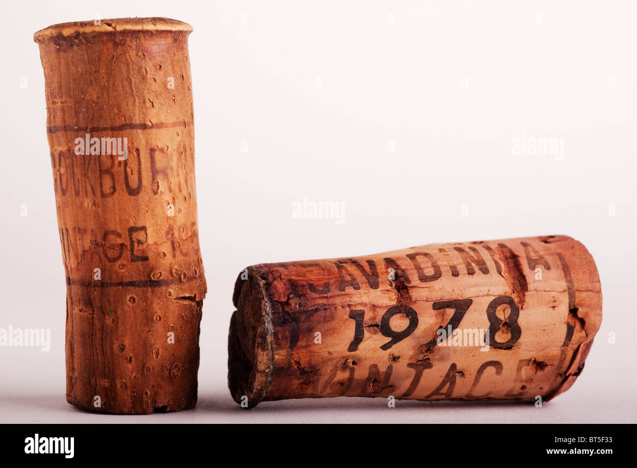 Vintage Port Wine Corks Banque D'Images