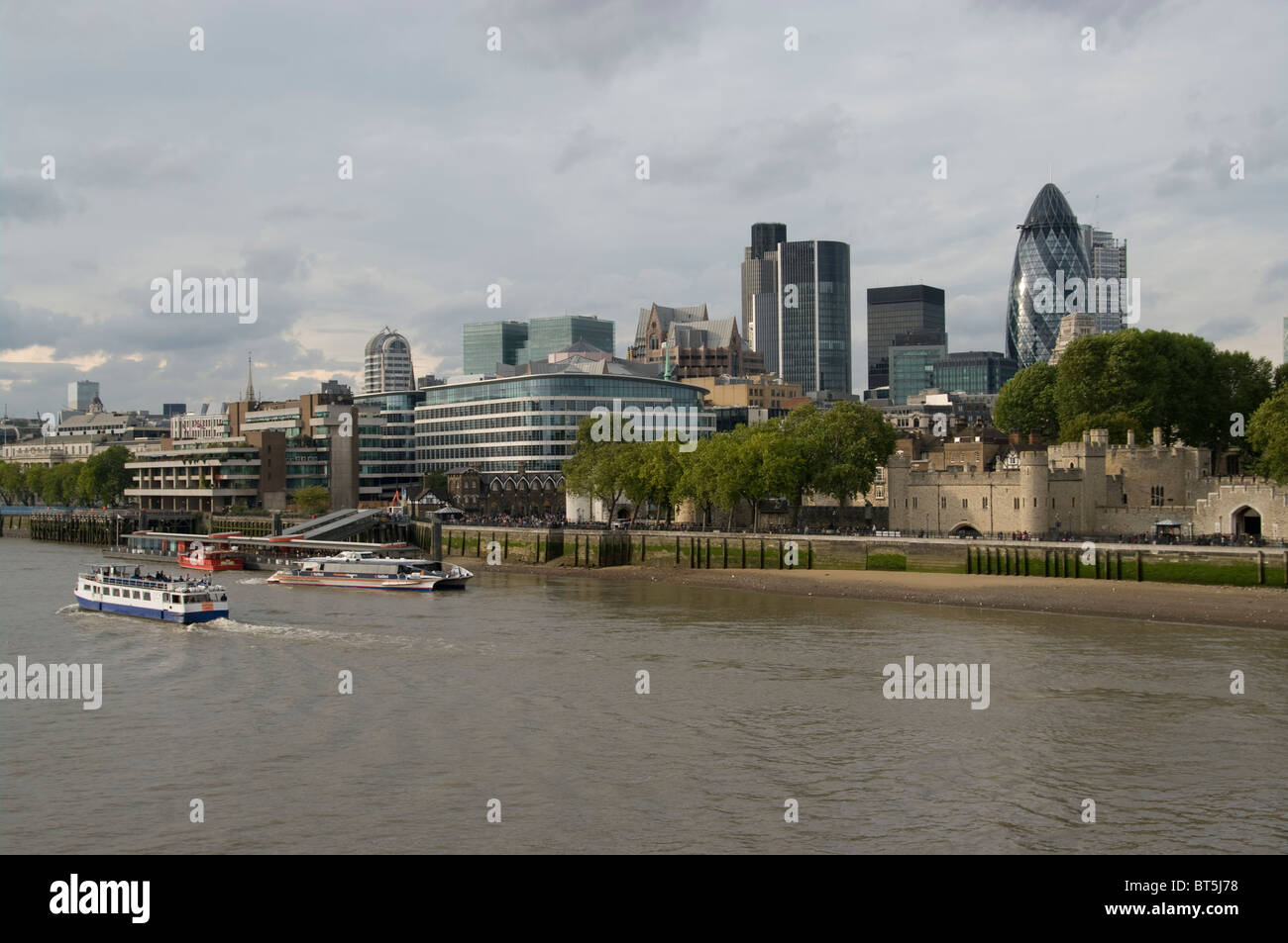 Vue sur la rivière de Londres Banque D'Images