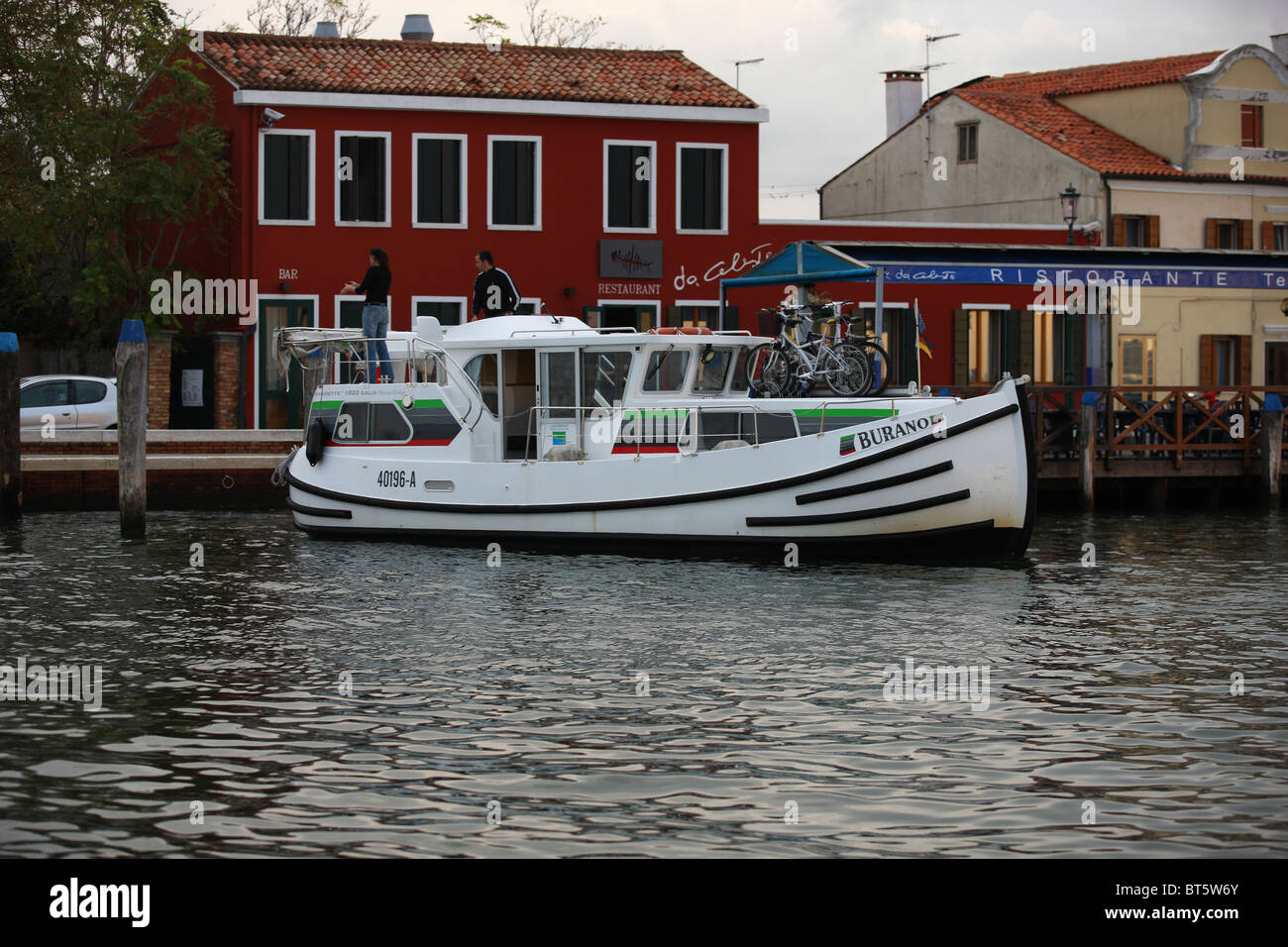 Porto Secco, bateau de tourisme, la lagune de Venise, Venise, Italie Banque D'Images