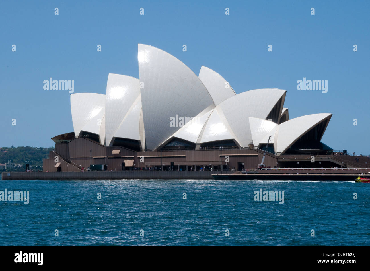 Sydney Opera House lieu multi-centre des arts de la ville d'Australie Sydney l'architecte danois Jørn Utzon, Pritzker Prize, archit Banque D'Images