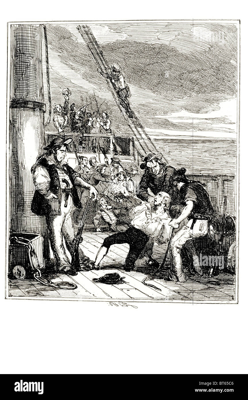 Mutinerie sur le Bounty est produite à bord de navires de la Marine royale britannique HMS Bounty 28 avril 1789, livres, films, chansons populaires dirigée par Flet Banque D'Images