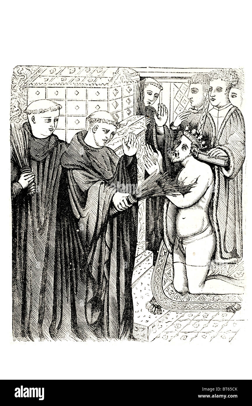 La pénitence de henry devant le tombeau de Thomas Becket une histoire La Cathédrale de Canterbury meurtre au nord-est du transept, Mardi 29 Décembre Banque D'Images
