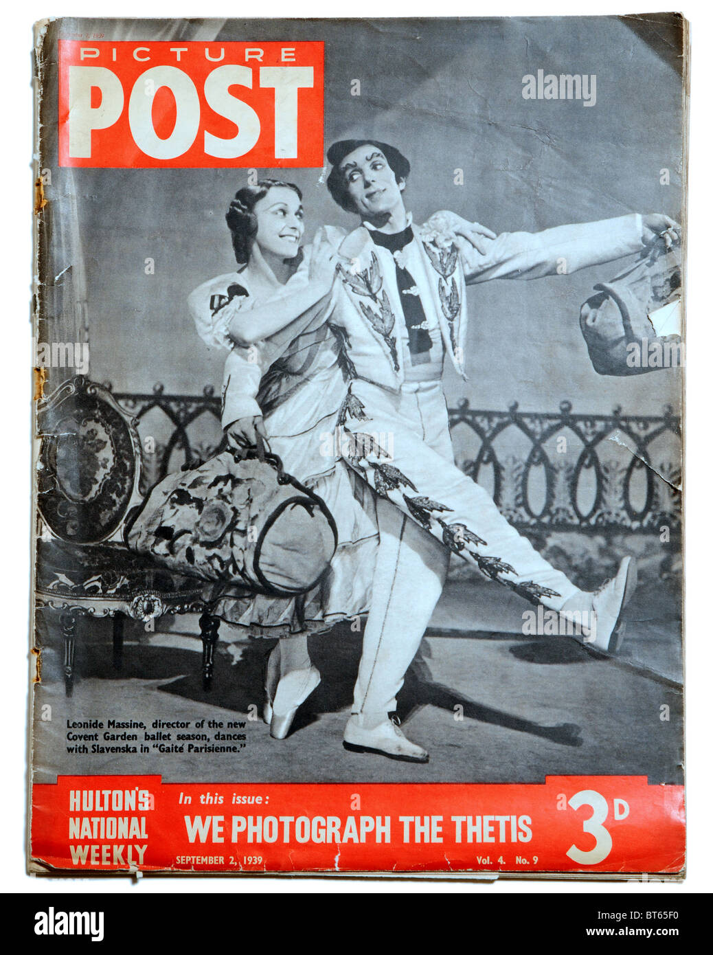 2 septembre 1939 Léonide Massine Ballet à Covent Garden avec danses slavenska gaite parisienne Photo Poster personnalités/dislike Banque D'Images