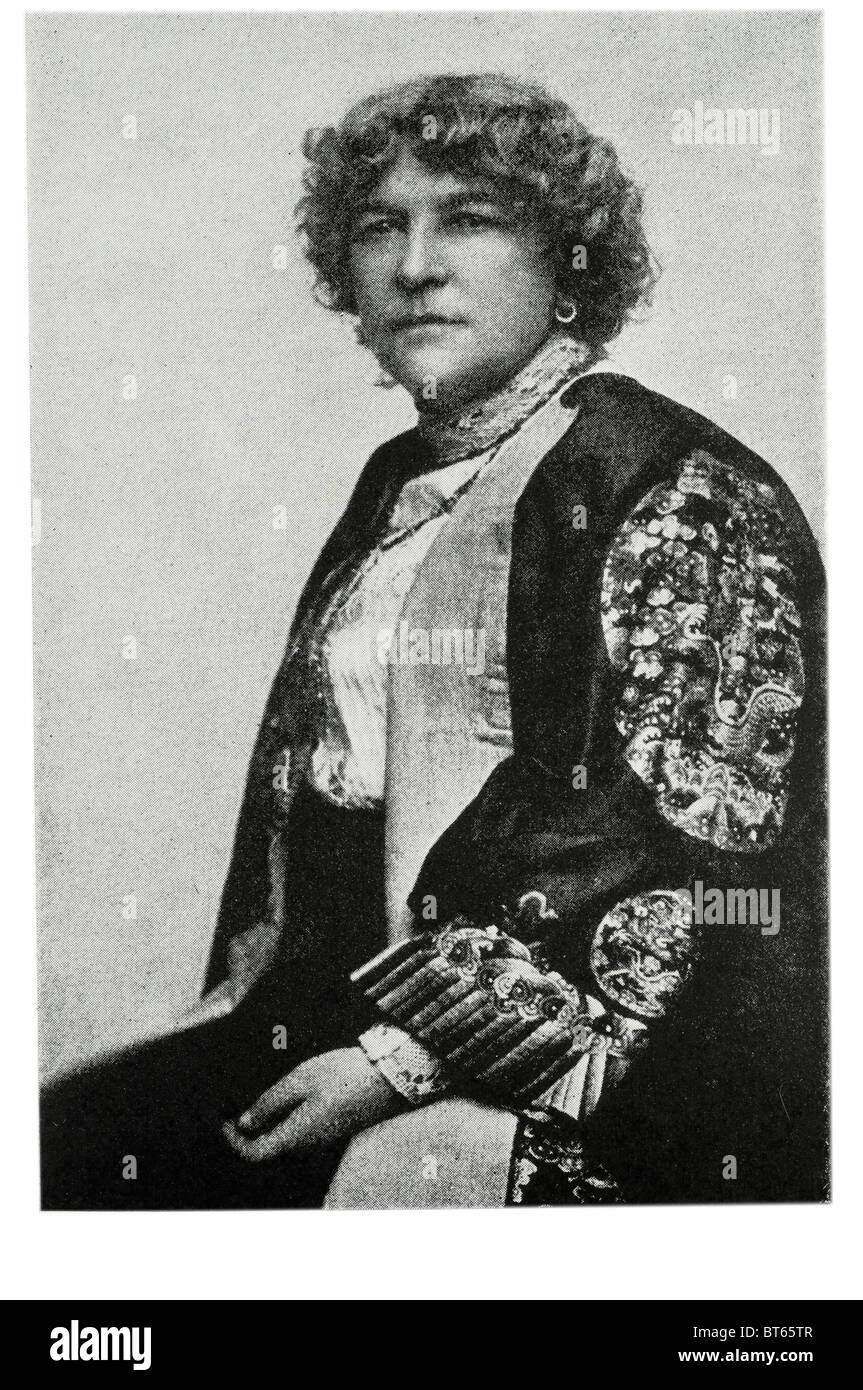Robert Louis Stevenson épouse Frances Matilda Fanny Van de Grift Osbourne 10 mars 1840 - 18 février 1914 par Lloyd mère Isobel Banque D'Images