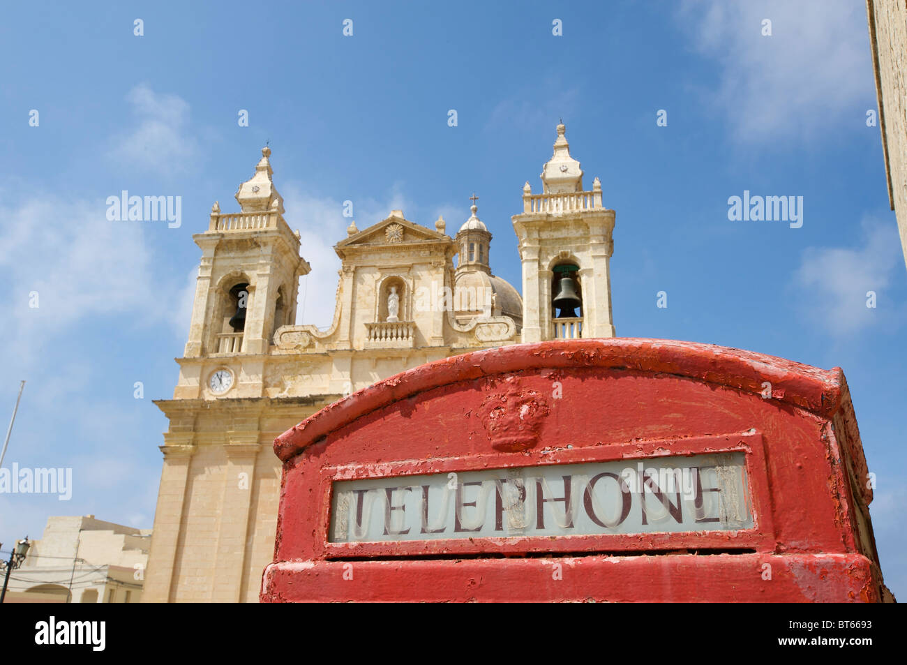 Cathédrale de Victoria, l'île de Gozo, Malte Banque D'Images