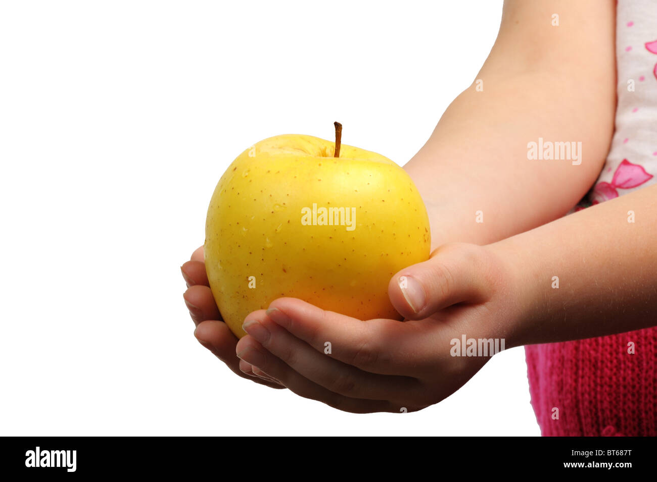 Pomme jaune Banque D'Images