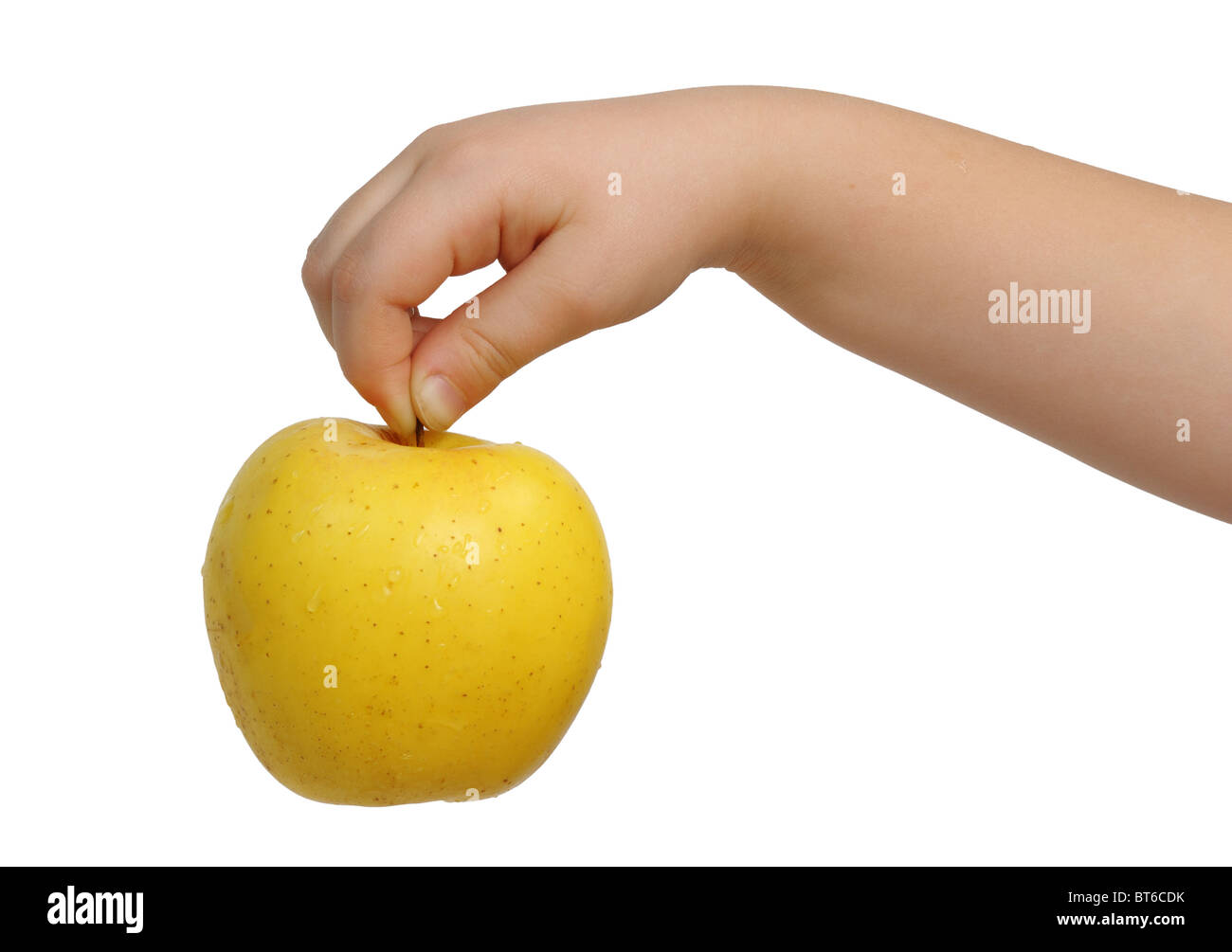 Pomme jaune Banque D'Images
