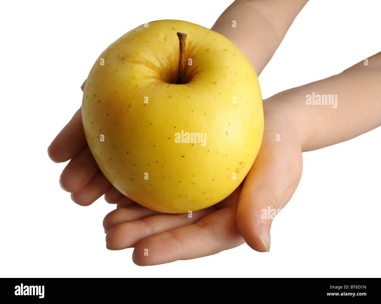 Pomme jaune Banque D'Images
