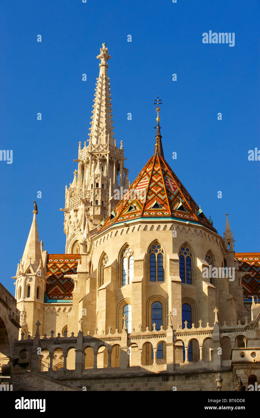 Église Notre Dame ou l'église Matthias ( église Mátyás), Quartier du Château de Budapest, Hongrie Banque D'Images