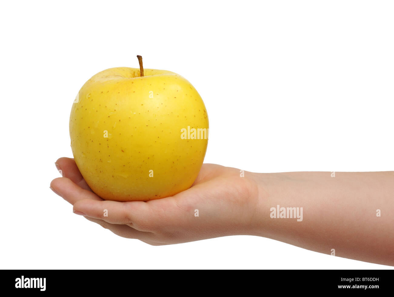 Pomme jaune Banque D'Images