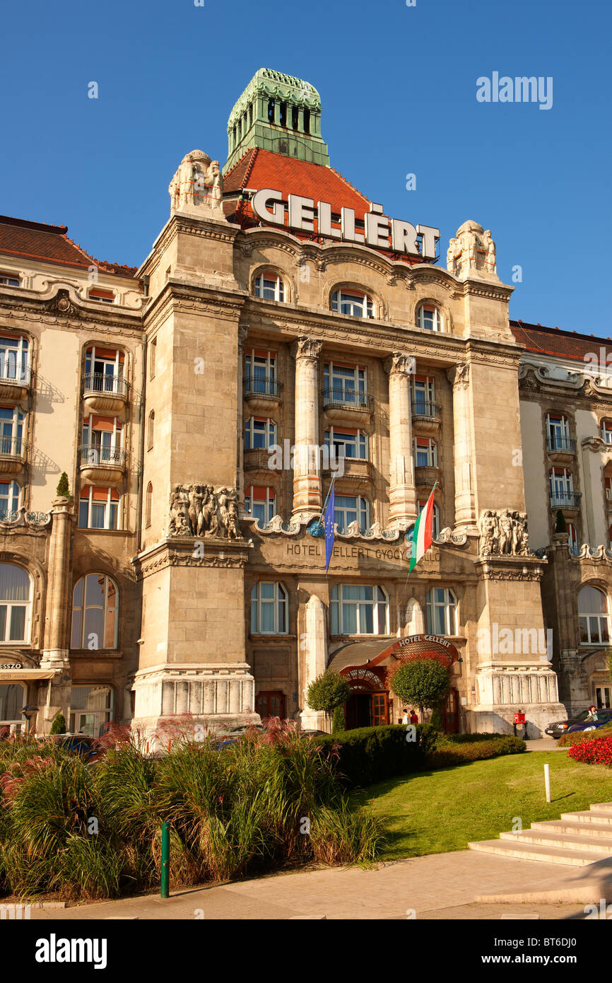 L'extérieur de l'Hôtel Gellért, Gellert. Budapest, Hongrie Banque D'Images