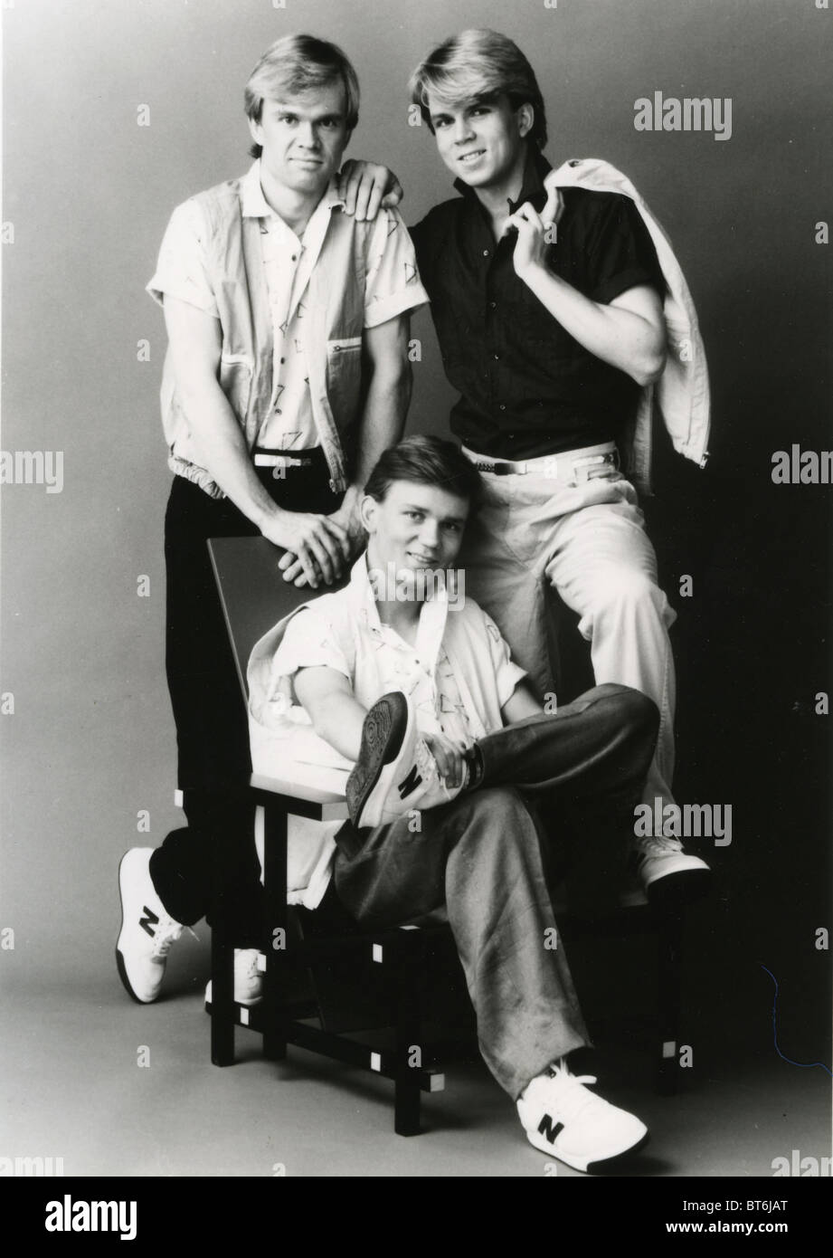 Photo de promotion HERREYS groupe pop suédoise vers 1982 Banque D'Images