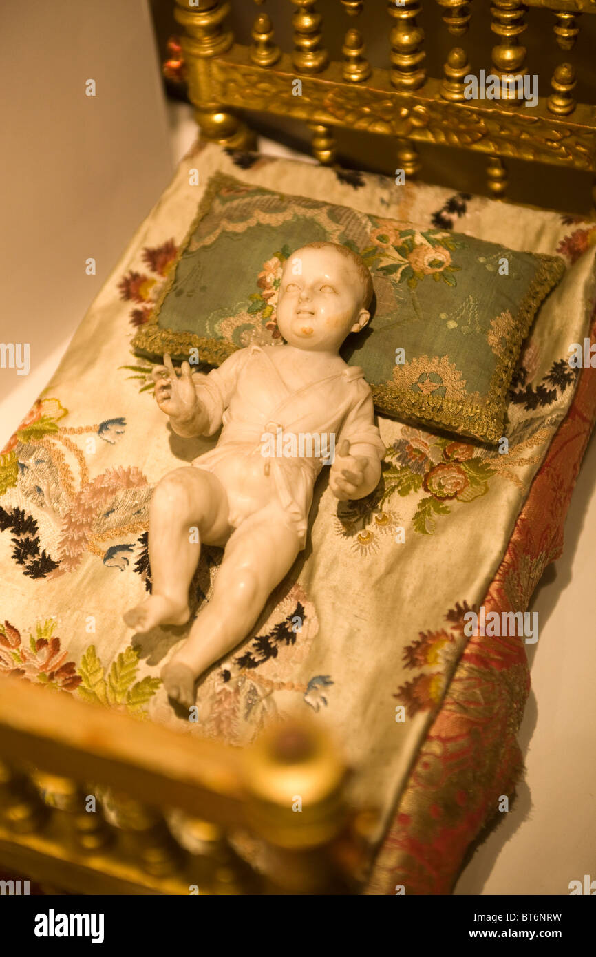 Le Christ enfant dans la Cathédrale d'Albâtre Lima Pérou Banque D'Images