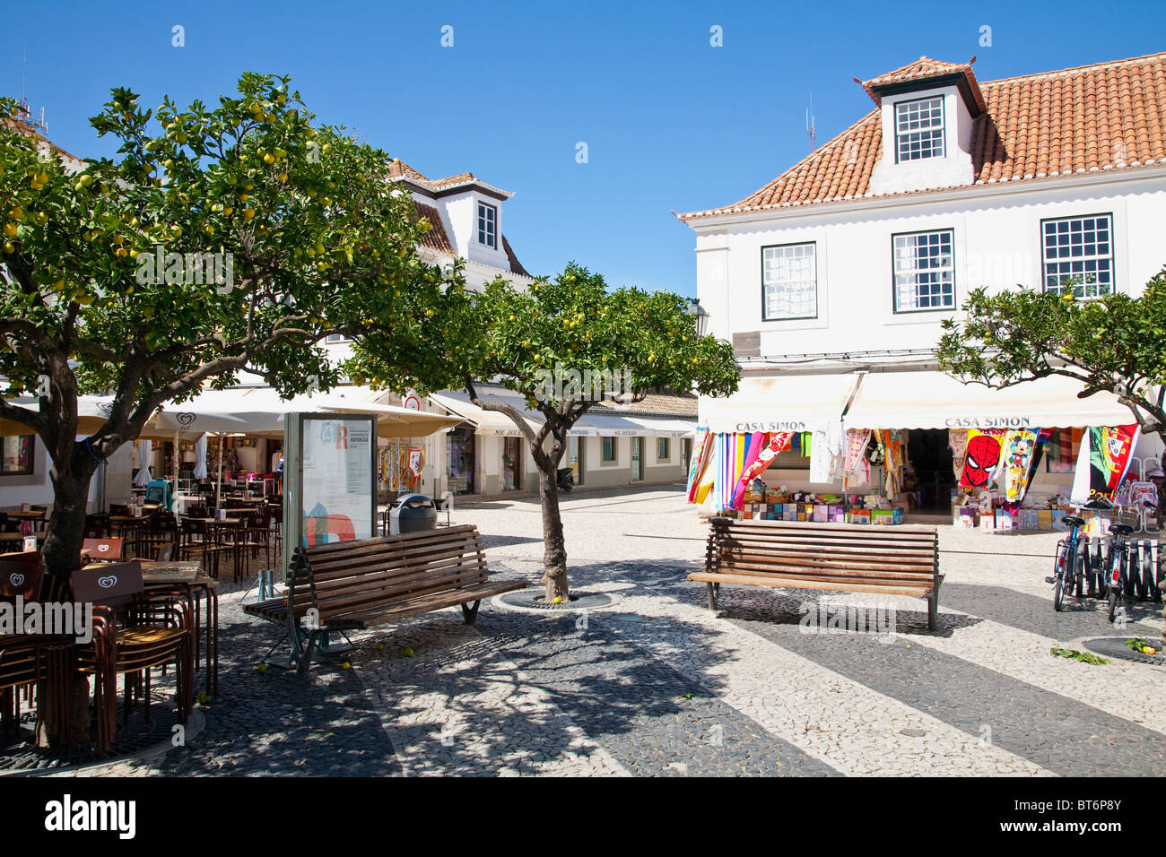 Centre - Vila Real de Santo Antonio Banque D'Images