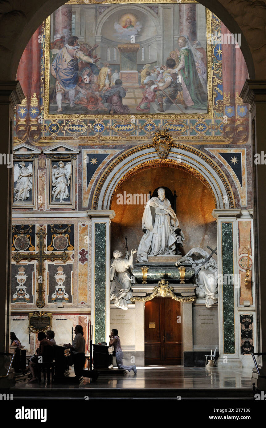 Rome. L'Italie. Basilica di San Giovanni in Laterano. Banque D'Images