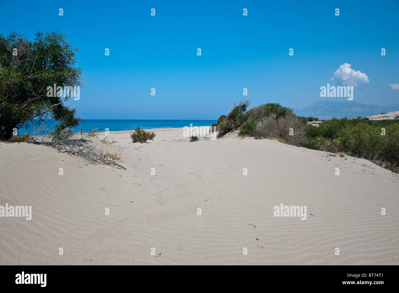 Près de la plage de Patara Kalkan au début de la Lycie en Turquie Banque D'Images
