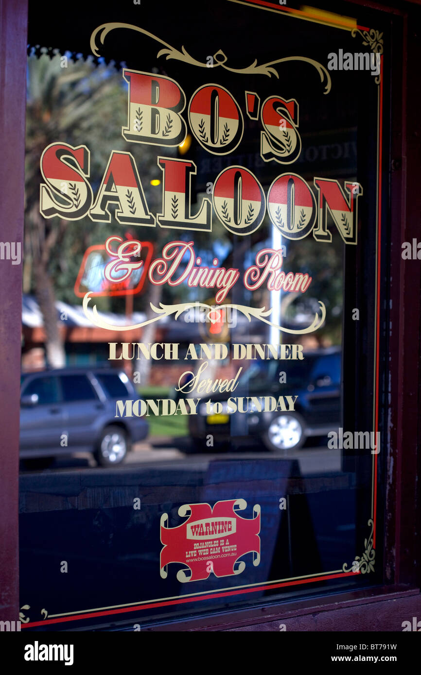 Bo's (Bojangles Bar Saloon) Alice Springs Australie Banque D'Images