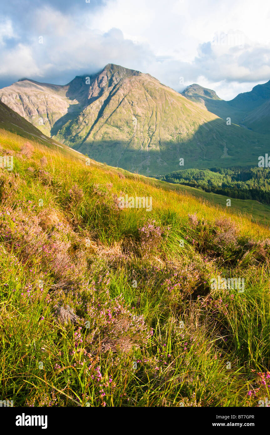 Glencoe vue panoramique, les highlands écossais, UK Banque D'Images
