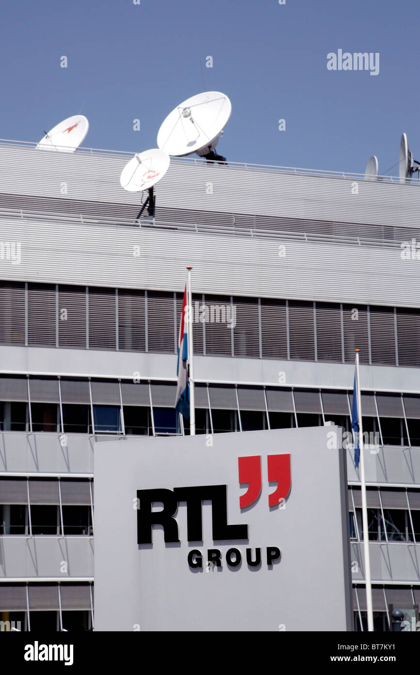 Siège et centre de la radiodiffusion Le Groupe RTL, Radio Télévision Luxembourg, à Luxembourg, Europe Banque D'Images