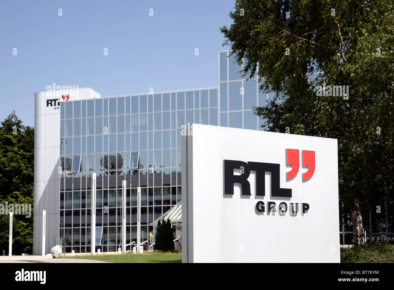 Siège et centre de la radiodiffusion Le Groupe RTL, Radio Télévision Luxembourg, à Luxembourg, Europe Banque D'Images