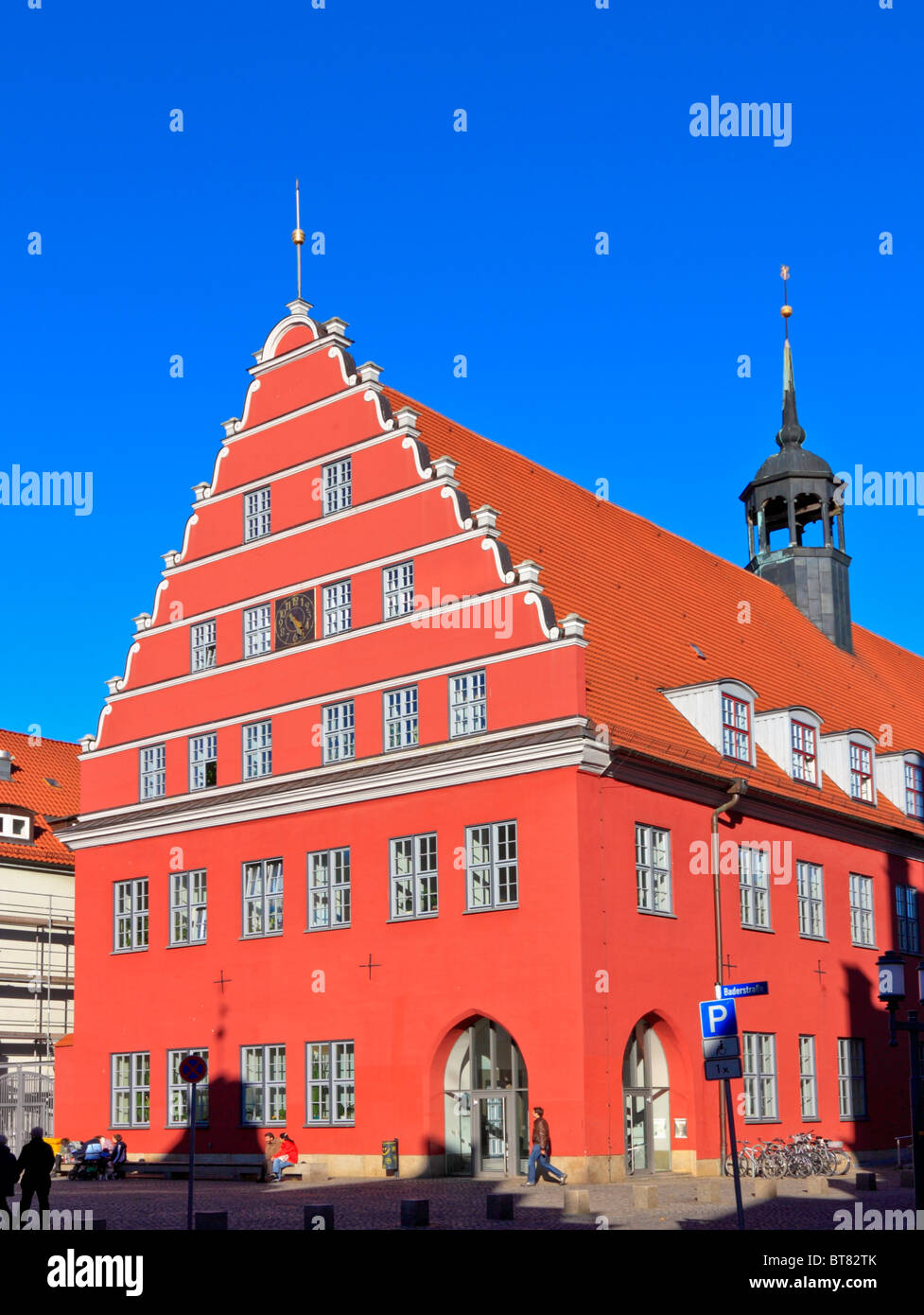 Hôtel de ville historique à Greifswald, Allemagne, Côte de la mer Baltique Banque D'Images
