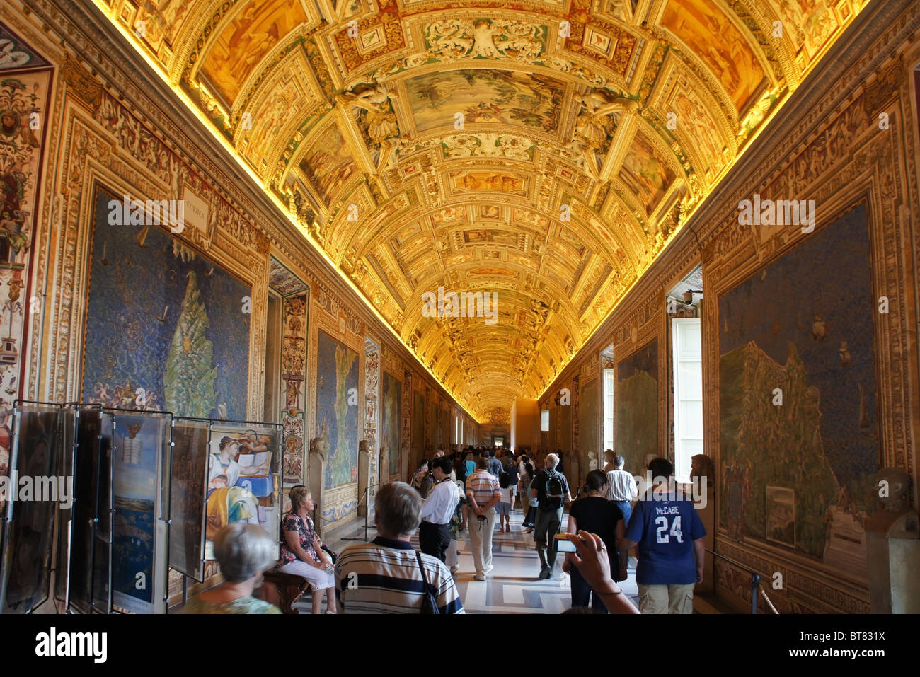 La galerie d'art au musée du Vatican au Vatican Banque D'Images